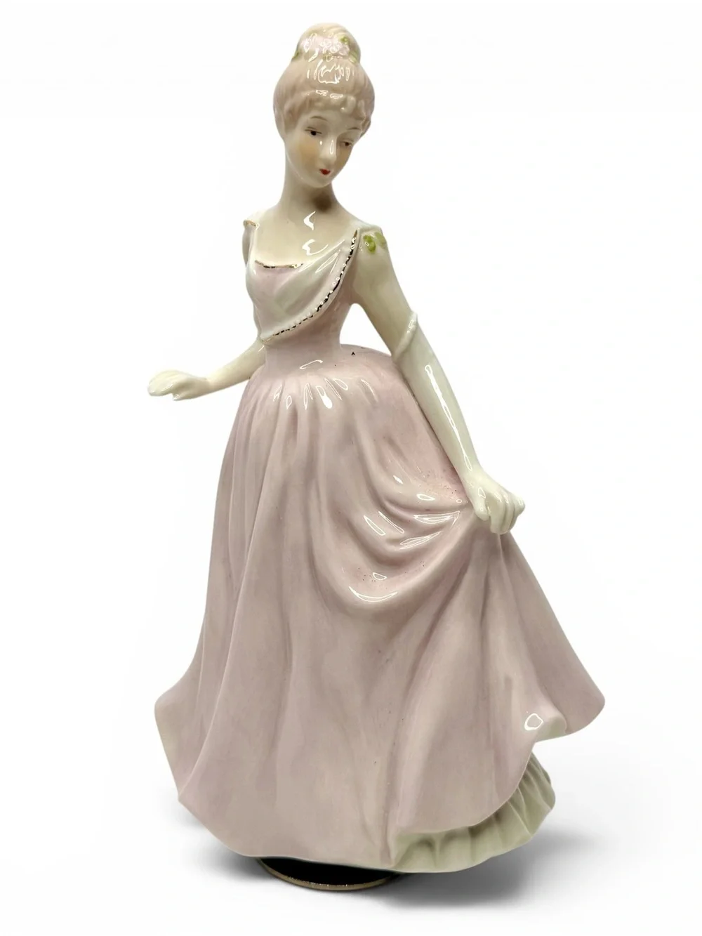 Vintage Porcelain Musical Spinning Figurine